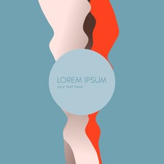 Abstract background with dynamic gradients. Futuristic technology style. 3D Vector Illustration.