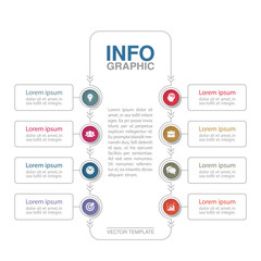 Vector infographic template for diagram, graph, presentation, chart, business concept with 8 options.