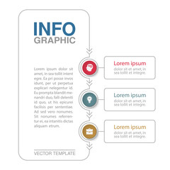 Vector infographic template for diagram, graph, presentation, chart, business concept with 3 options.