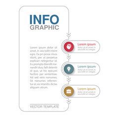 Vector infographic template for diagram, graph, presentation, chart, business concept with 3 options.