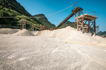 a remote construction site