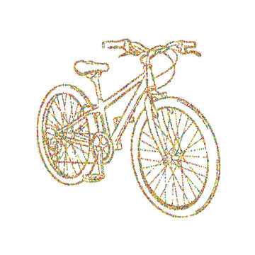 Sport bike .Racing Bicycle ,vector