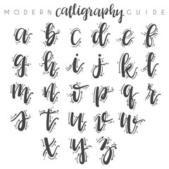 Modern Calligraphy Guide : Vector Illustration