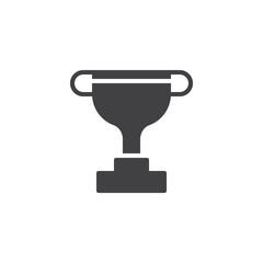 Trophy Cup vector icon. filled flat sign for mobile concept and web design. Awards Cup simple solid icon. Symbol, logo illustration. Pixel perfect vector graphics