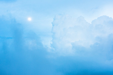 moon in cloud