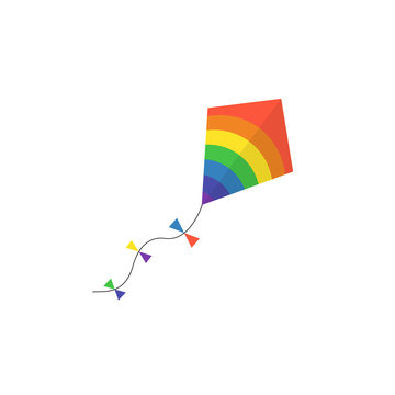 kite vector illustration vector lite in the sky