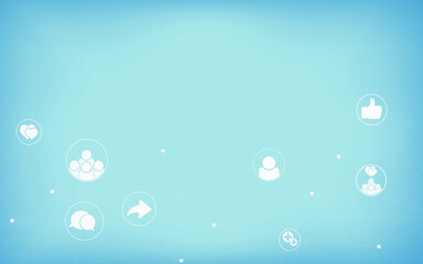 Social Media Networks Marketing with Follower, Like, Comment groups icons