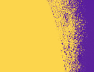 ultraviolet and yellow hand painted brush grunge background texture
