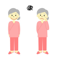患者　シニア　おばあさん