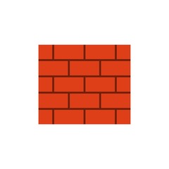 Brick wall flat icon