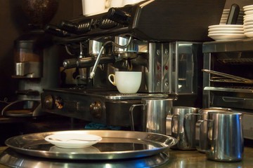 coffee machine in the pub