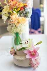 Small beautiful wedding cake