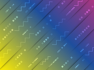 Dynamic shapes. Abstract geometric background. Vector illustration.