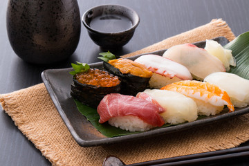 お寿司と日本酒