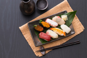 お寿司と日本酒