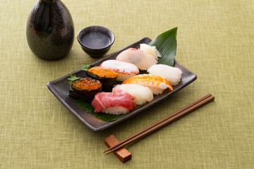 お寿司と日本酒