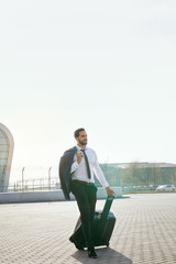 Business Man Travel On Business Trip