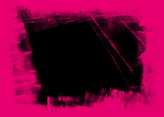 black and pink hand painted brush grunge background texture