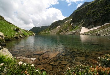 Lake Rybka, Dukkinskie lakes. Arkhyz. © Evgeniya brjane