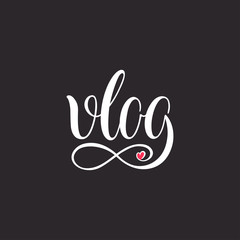 Cute Vlog calligraphy
