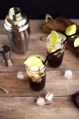 Cuba Libre Rum Cocktail
