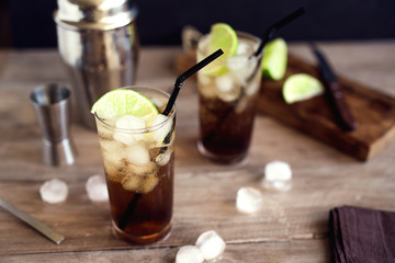 Cuba Libre Rum Cocktail
