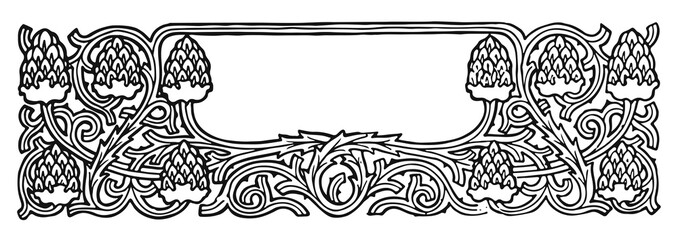 Ornament decoration element frame #vector #isolated - Rahmen Verzierung Element