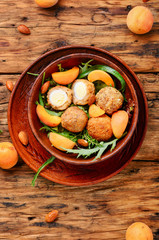 Summer salad with apricot