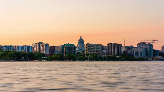 Madison, Wisconsin, USA Downtown Skyline