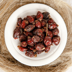 Rosehip on a plate