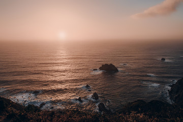 Sunset at Ocean, California