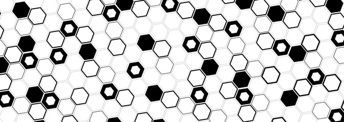 Technological background from hexagons