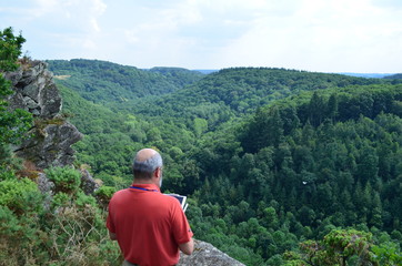 Naklejka premium Site naturel de la Roche d'Oëtre (Orne - Normandie - France)