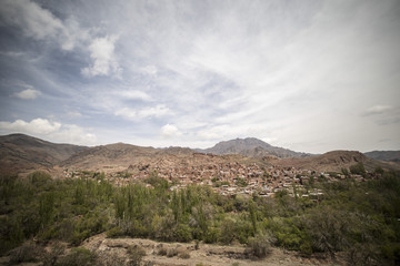 Fototapeta na wymiar The village of Abyaneh in Iran