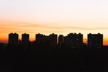 Fototapeta na wymiar sunset in Aventura