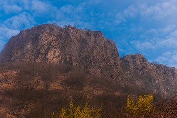 Obraz premium mountain landscape with clouds
