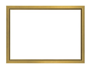Obraz premium Golden frame for paintings, mirrors or photo
