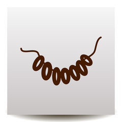 russian sweets baranky vector icon