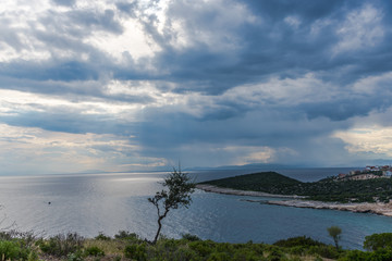 Landscape at the sea in Greece 