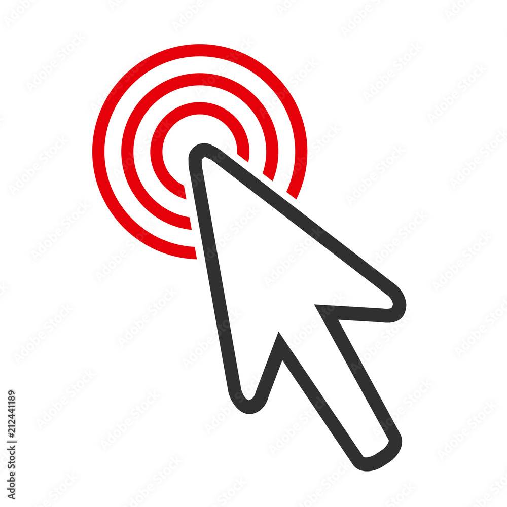 Leinwandbilder cursor making selection icon – stock vector