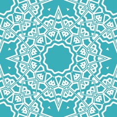 Beautiful fantasy flower ornament. seamless art-deco pattern. vector illustration. for design, wallpaper, invitation