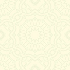 creative geometric ornament on color background. Seamless vector illustration. For interior design, wallpaper.