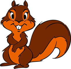 cartoon squirrel