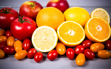 Healthy food - food products with a high content of vitamin c.