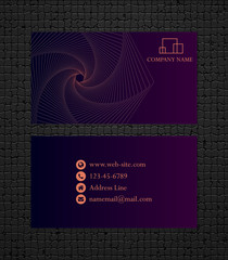 Business card concept. illustration. Bussines card template