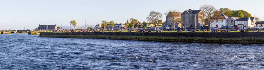 Fototapeta premium Buildings in Corrib river