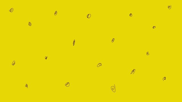 abstract doodle pattern animation. scribbles background clip. funky - seamless looping visualization.  