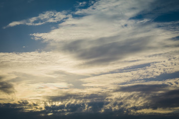 Blue sky with clouds