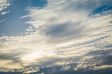 Fototapeta premium Blue sky with clouds