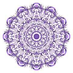 gold color round mandala on black background. vector illustration. for relax, tatoo, invitation.